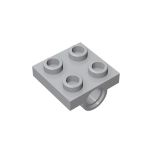 Plate Special 2 x 2 with 2 Pin Holes #2817  Light Bluish Gray Gobricks