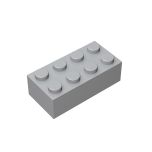 Brick 2 x 4 #3001 Light Bluish Gray