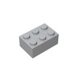 Brick 2 x 3 #3002 Light Bluish Gray