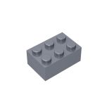 Brick 2 x 3 #3002 Flat Silver