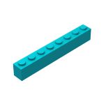 Brick 1X8 #3008 Dark Turquoise
