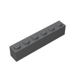 Brick 1 x 6 #3009 Dark Bluish Gray