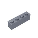 Brick 1X4 #3010 Flat Silver