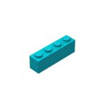 Brick 1X4 #3010 Dark Turquoise