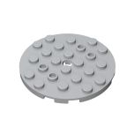 Plate Round 6 x 6 with Hole #11213 Light Bluish Gray