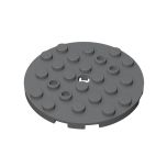 Plate Round 6 x 6 with Hole #11213 Dark Bluish Gray