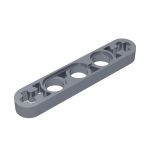 Technic Beam 1 x 5 Thin with Axle Holes on Ends #11478 Flat Silver