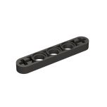 Technic Beam 1 x 5 Thin with Axle Holes on Ends #11478 Metallic Black