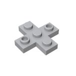 Plate 3 x 3, Cross #15397 Light Bluish Gray