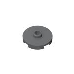 Plate Special Round 2 x 2 with Center Stud (Jumper Plate) #18674 Dark Bluish Gray