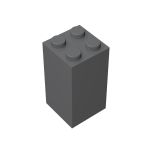 Brick 2 x 2 x 3 #30145 Dark Bluish Gray Gobricks