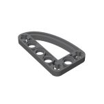Technic Beam 3 x 5 L-Shape with Quarter Ellipse Thin #32250 Dark Bluish Gray