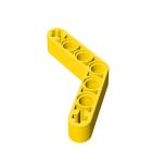 Technic Beam 1 x 7 Bent (4 - 4) Thick #32348 Yellow