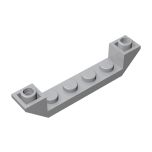 Slope Inverted 45 6 x 1 Double with 1 x 4 Cutout #52501 Light Bluish Gray