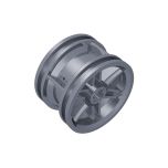 Wheel 30.4mm D.x20mm With No Pin Holes And Reinforced Rim #56145 Flat Silver