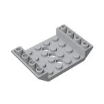 Slope, Inverted 45 6 x 4 Double With 4 x 4 Cutout And 3 Holes #60219 Light Bluish Gray