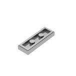 Tile 1 x 3 #63864 plated silver