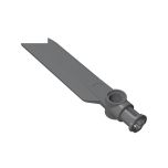 Technic Rotor Blade Small with Axle and Pin Connector End #99012 Dark Bluish Gray Gobricks