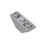 Slope Inverted 45 3 x 1 Double with 2 Blocked Open Studs #18759 Light Bluish Gray