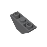 Slope Inverted 45 3 x 1 Double with 2 Blocked Open Studs #18759 Dark Bluish Gray