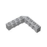 Brick 5 x 5 Right Angle (1 x 4 - 1 x 4) #32555 Light Bluish Gray Gobricks