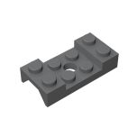 Vehicle, Mudguard 2 x 4 With Arch Studded With Hole #60212 Dark Bluish Gray