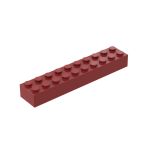Brick 2 x 10 #3006 Dark Red