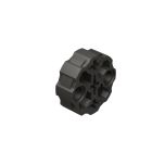 Large Figure Weapon, Barrel with 2 Pin Holes and 3 Axle Holes #98585 Metallic Black