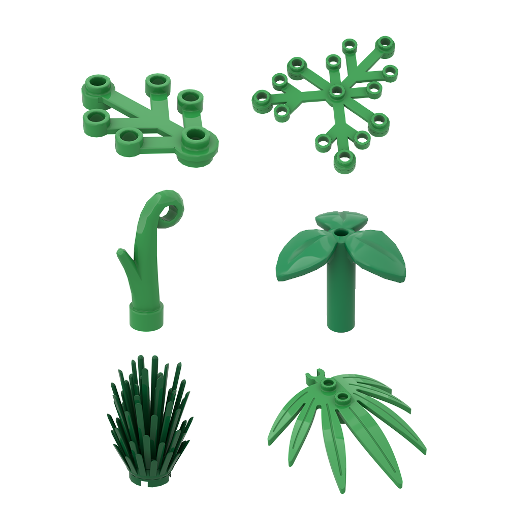 1000 PCS | Green Plant Chill Vibe Bulk Parts Lot 