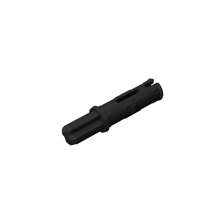 Technic Axle Pin 3L with Friction Ridges Lengthwise and 1L Axle #11214 Black 10 pieces
