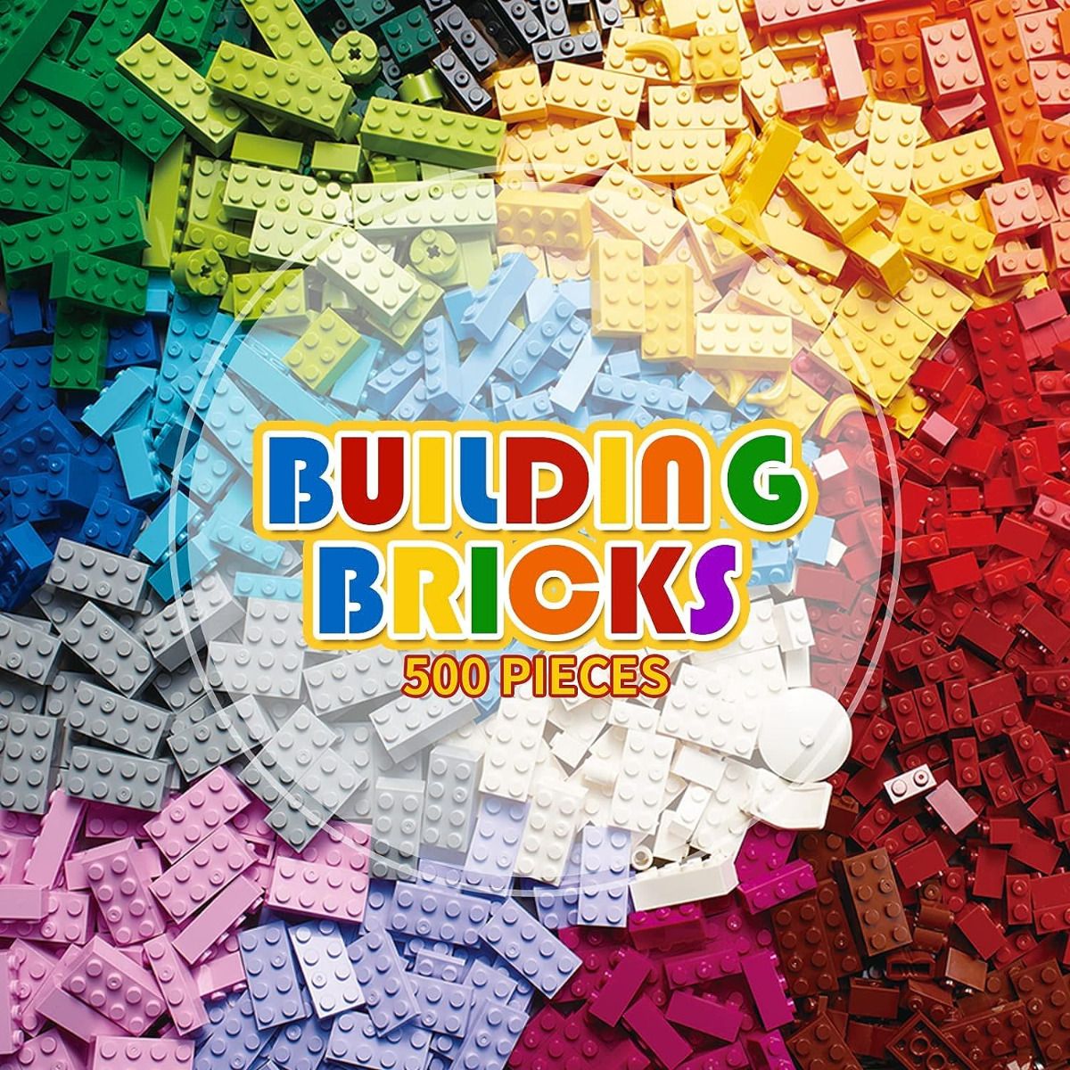 500 PCS Building Bricks Bundle