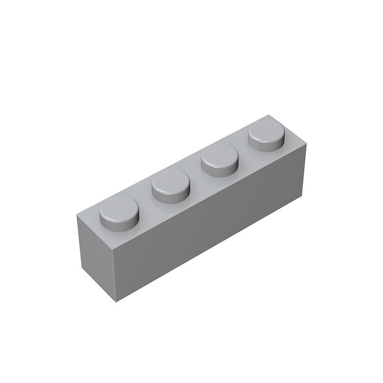 Brick 1 x 4 #3010 Light Bluish Gray 10 pieces