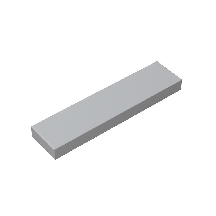 Tile 1 x 4 with Groove #2431 Light Bluish Gray 10 pieces