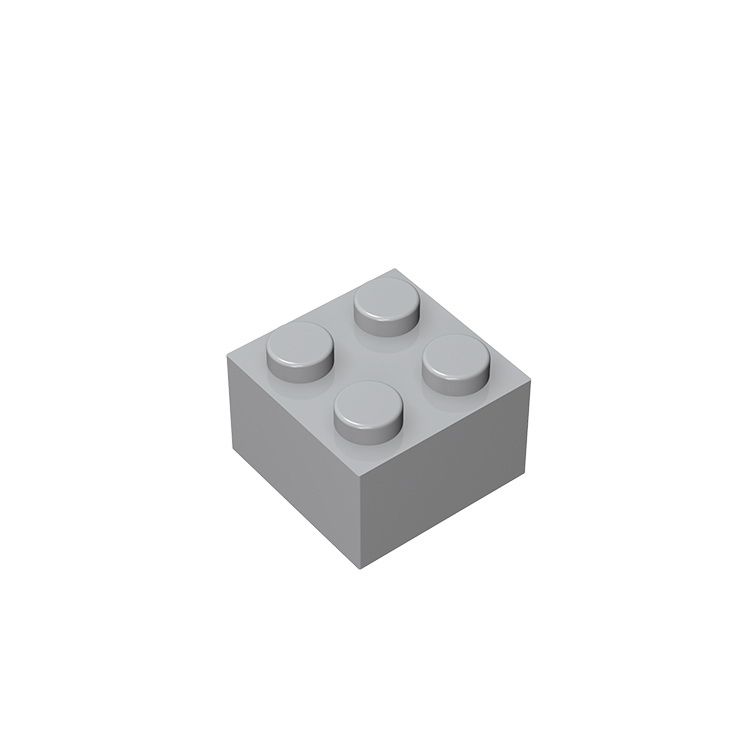 Brick 2 x 2 #3003 Light Bluish Gray 10 pieces