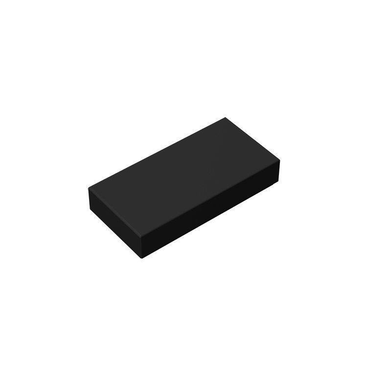 Tile 1 x 2 (Undetermined Type) #3069 Black 10 pieces