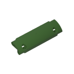Panel Curved 11 x 3 With 2 Pin Holes Through Panel Surface #62531 Army Green Gobricks 1 KG