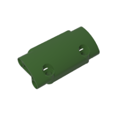 Technic Panel Curved 7 x 3 with 2 Pin Holes through Panel Surface #24119  Army Green Gobricks  1KG