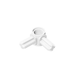 Technic Pin Connector Hub with 2 Perpendicular Axles #10197 White