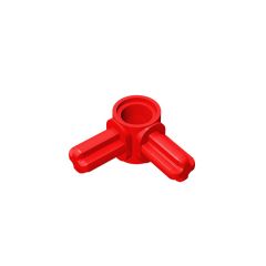 Technic Pin Connector Hub with 2 Perpendicular Axles #10197 Red