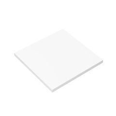 Tile 6 x 6 with Bottom Tubes #10202 White