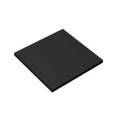 Tile 6 x 6 with Bottom Tubes #10202 Black 1/2 KG