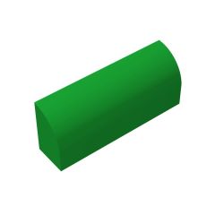 Brick Curved 1 x 4 x 1 1/3 No Studs, Curved Top with Raised Inside Support #10314 Green 1 KG