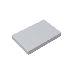 Flat Tile 2 x 3 #26603 Greyish White Gobricks