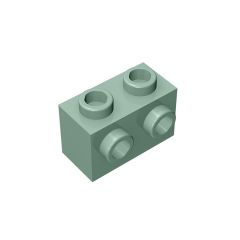 Brick Special 1 x 2 with 2 Studs on 1 Side #11211 Sand Green