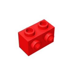 Brick Special 1 x 2 with 2 Studs on 1 Side #11211 Red