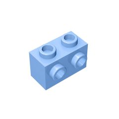 Brick Special 1 x 2 with 2 Studs on 1 Side #11211 Bright Light Blue