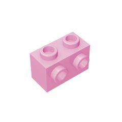 Brick Special 1 x 2 with 2 Studs on 1 Side #11211 Bright Pink