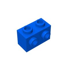 Brick Special 1 x 2 with 2 Studs on 1 Side #11211 Blue