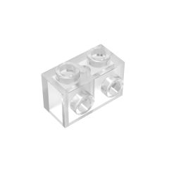 Brick Special 1 x 2 with 2 Studs on 1 Side #11211 Trans-Clear