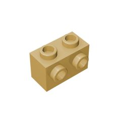 Brick Special 1 x 2 with 2 Studs on 1 Side #11211 Tan